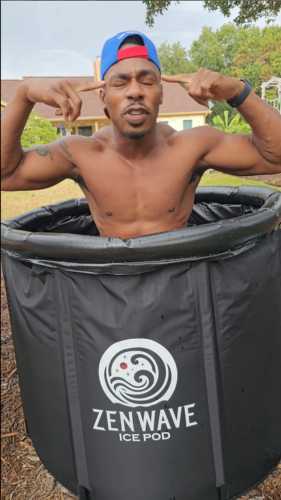 Brashaad using a Zenwave Ice Pod