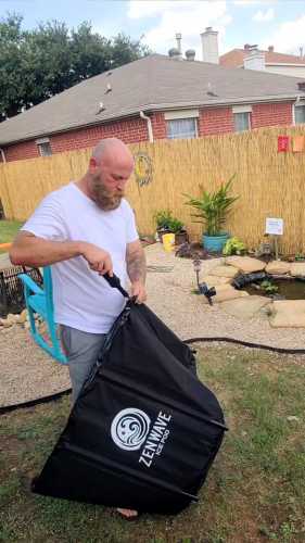 Daniel using a Zenwave Ice Pod