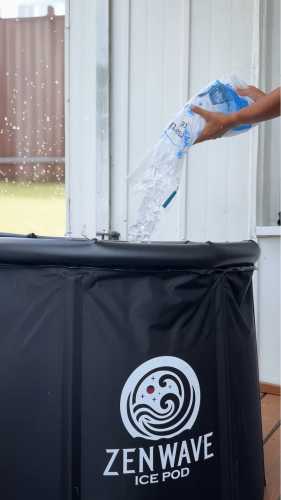 Ice Being Added to Zenwave Ice Pod
