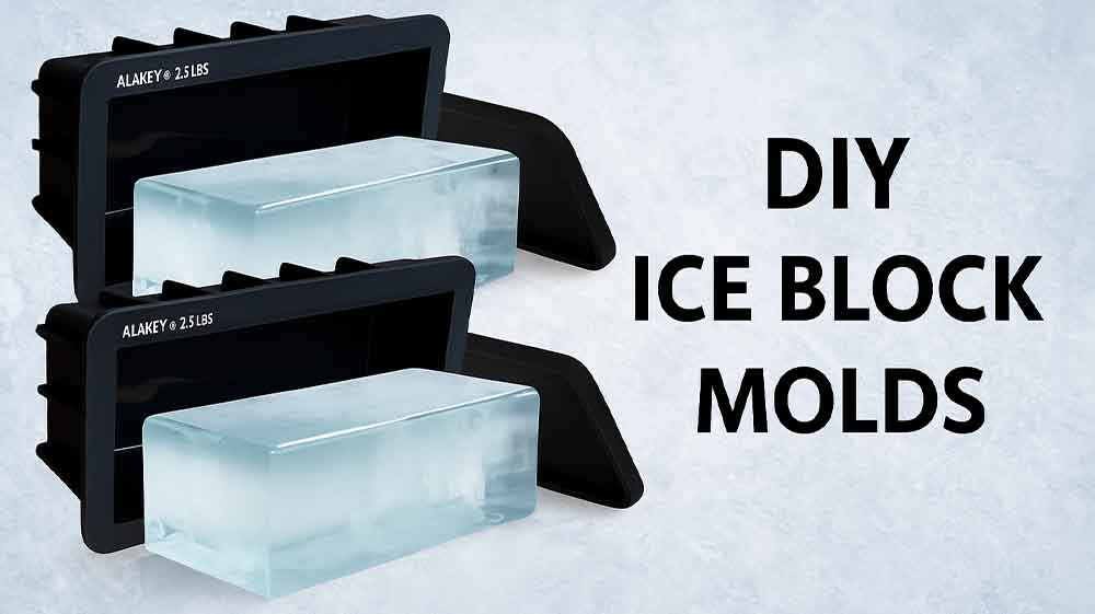 Stackable silicone ice block molds with lids — best for creating slow-melting ice for deep cold therapy sessions
