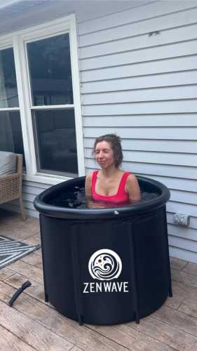 Sophia using a Zenwave Ice Pod