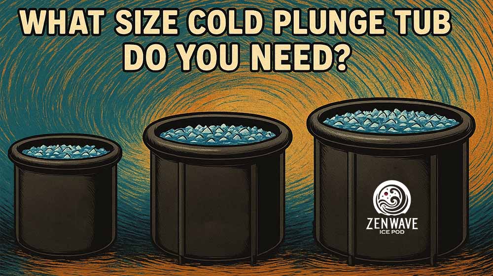 Different sized ice bath tubs for different sized people